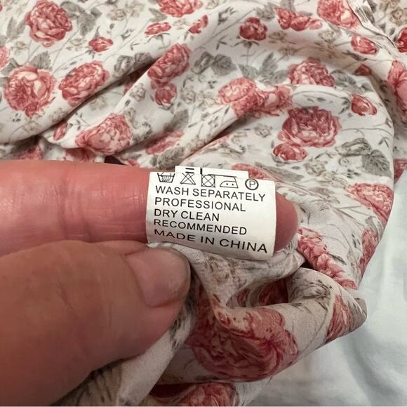 SHEIN Floral Surplice Neckline Peplum Blouse Sz 2XL - Picture 6 of 11